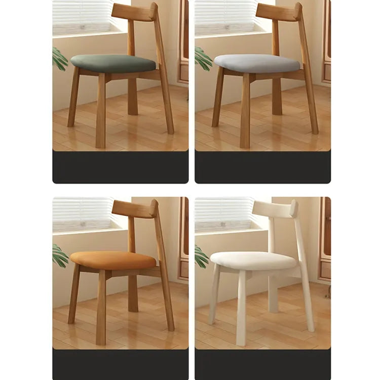 Modern Oak Dining Chair with PU Leather Upholstery - Stylish Seating for Your Home fjx-2659