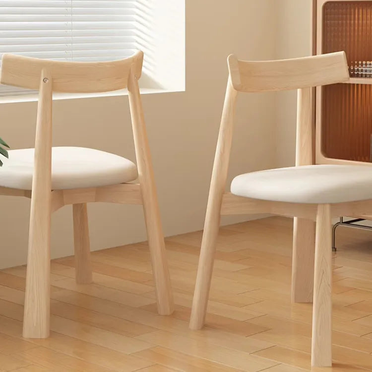 Modern Oak Dining Chair with PU Leather Upholstery - Stylish Seating for Your Home fjx-2659