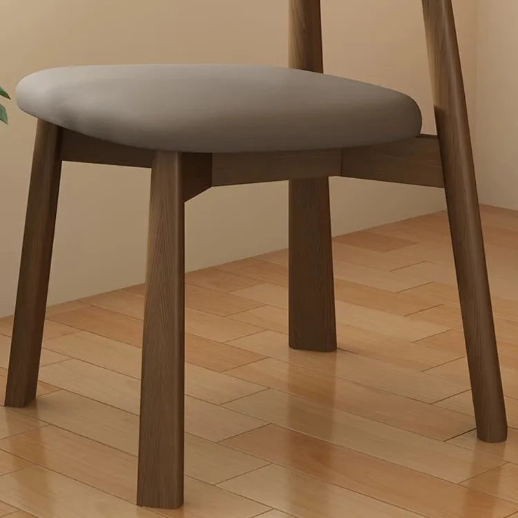 Modern Oak Dining Chair with PU Leather Upholstery - Stylish Seating for Your Home fjx-2659