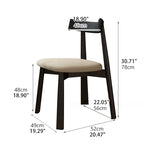 Modern Oak Dining Chair with PU Leather Upholstery - Stylish Seating for Your Home fjx-2659