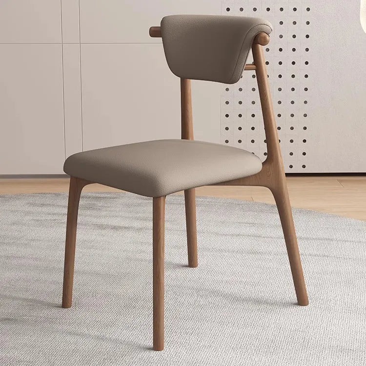 Stylish Oak Dining Chair with PU Leather Upholstery – Modern Elegance for Your Space fjx-2666