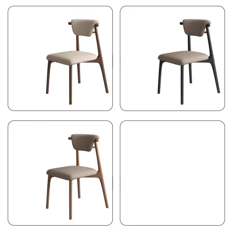Stylish Oak Dining Chair with PU Leather Upholstery – Modern Elegance for Your Space fjx-2666