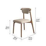 Stylish Oak Dining Chair with PU Leather Upholstery – Modern Elegance for Your Space fjx-2666