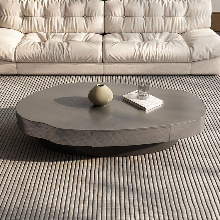 Modern Stainless Steel Carbon Steel Solid Wood Tea Table for Home and Office fjx-2686