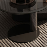 Modern Stainless Steel Carbon Steel Solid Wood Tea Table for Home and Office fjx-2686