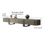Modern TV Cabinet | Sintered Stone & Solid Wood Entertainment Center fjx-2688