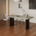 Durable Sintered Stone Aluminum Alloy Table - Sleek & Modern Design fjx-2689