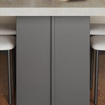 Durable Sintered Stone Aluminum Alloy Table - Sleek & Modern Design fjx-2689