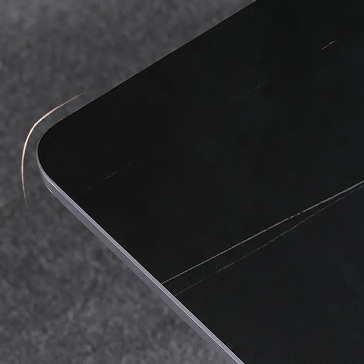 Modern Ceramic Sintered Stone Dining Table with Stylish Multi-layer Design fjx-2692