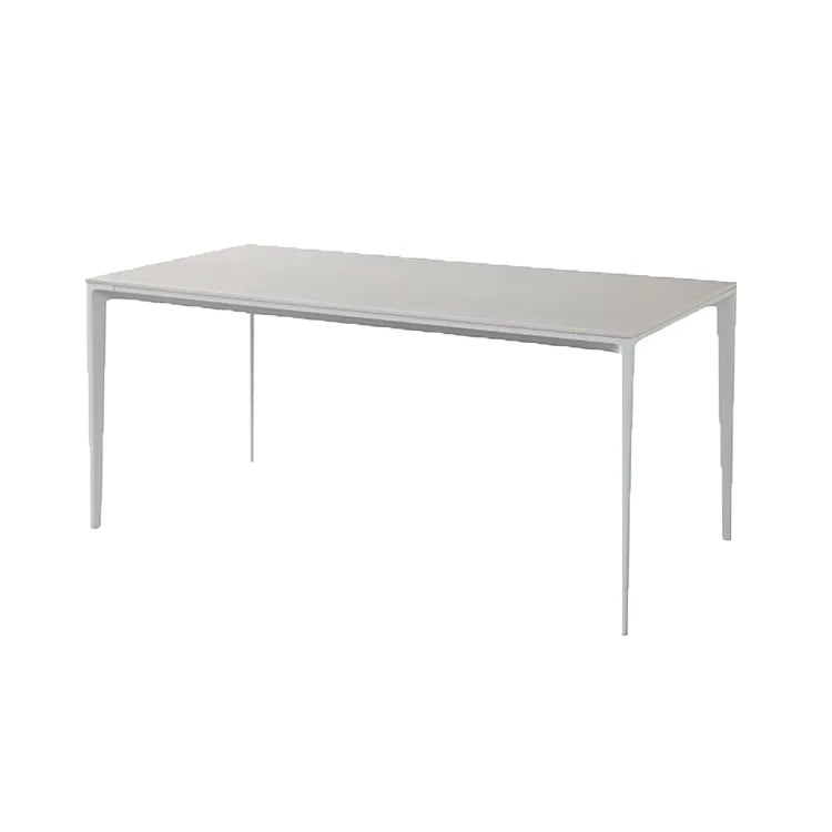 Modern Minimalist Dining Table - Ceramic Sintered Stone & Aluminum Alloy Design fjx-2698