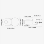 Modern TV Cabinet with Multi-Layer Board and Tempered Glass - Stylish Living Room Centerpiece fkb-4366