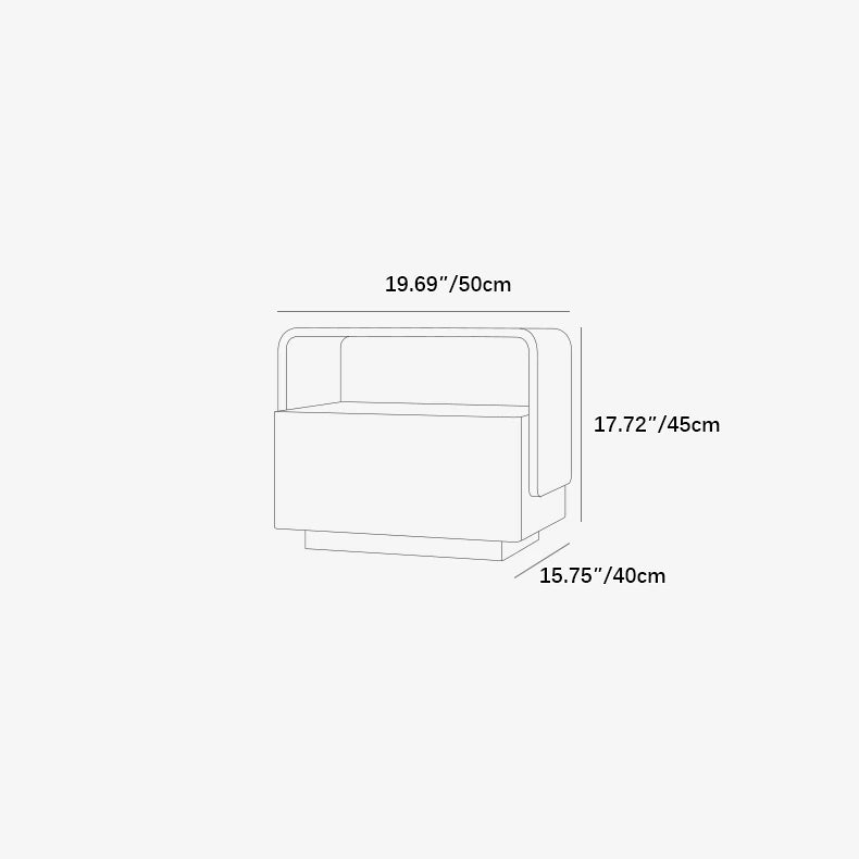 Modern Multi-Layer Board Bedside Cupboard - Sleek Design for Stylish Interiors fkb-4367