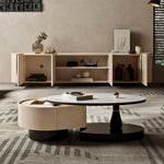 Sleek Pine Multi-layer TV Cabinet - Modern Storage Solution for Living Room Decor fkb-4369