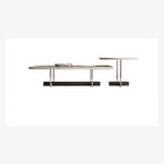 Modern Multi-layer Board Tea Table with Ceramic Sintered Stone Top for Elegant Living Rooms fkb-4380
