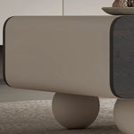 Modern Multi-layer Board Tea Table with Ceramic Sintered Stone Top for Elegant Living Rooms fkb-4380