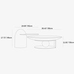 Modern Multi-Layer Board and Tempered Glass Tea Table – Stylish Living Room Accent Furniture fkb-4381