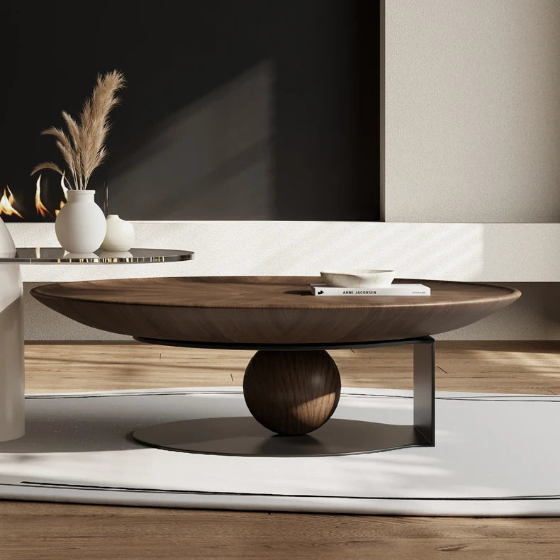 Modern Multi-Layer Board and Tempered Glass Tea Table – Stylish Living Room Accent Furniture fkb-4381