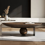 Modern Multi-Layer Board and Tempered Glass Tea Table – Stylish Living Room Accent Furniture fkb-4381