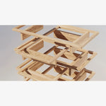 Modern Multi-Layer Board and Tempered Glass Tea Table – Stylish Living Room Accent Furniture fkb-4381