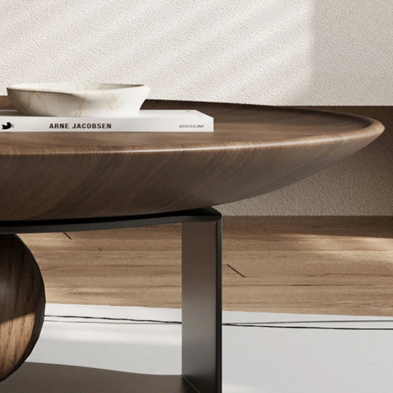 Modern Multi-Layer Board and Tempered Glass Tea Table – Stylish Living Room Accent Furniture fkb-4381