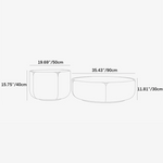 Elegant Solid Wood Round Marble Tea Table - Modern Design, Perfect Living Room Centerpiece fkb-4382