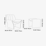 Contemporary Pine Lounge Chair for Elegant Interiors - Limited Time Offer! fkb-4385