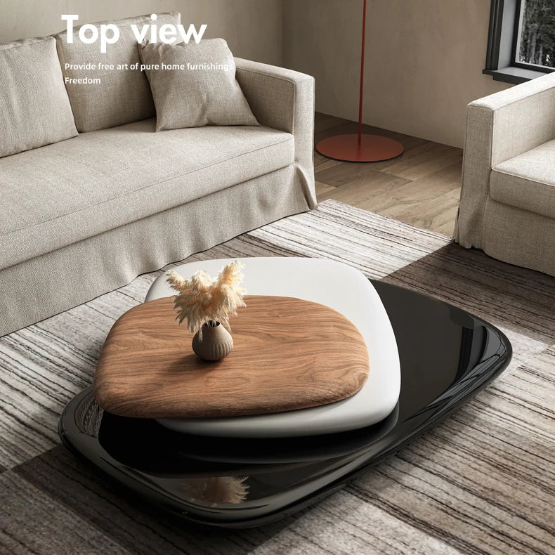 Modern Multi-Layer Board Tea Table – Stylish Coffee Table for Elegant Living Rooms fkb-4386