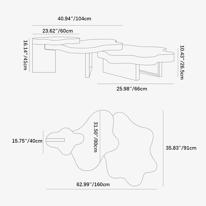 Elegant Multi-Layer Board and Stainless Steel Tea Table with Modern Design fkb-4389