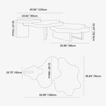 Elegant Multi-Layer Board and Stainless Steel Tea Table with Modern Design fkb-4389