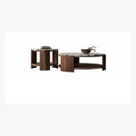 Elegant Multi-Layer Board and Stainless Steel Tea Table with Modern Design fkb-4389