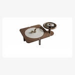 Elegant Multi-Layer Board and Stainless Steel Tea Table with Modern Design fkb-4389