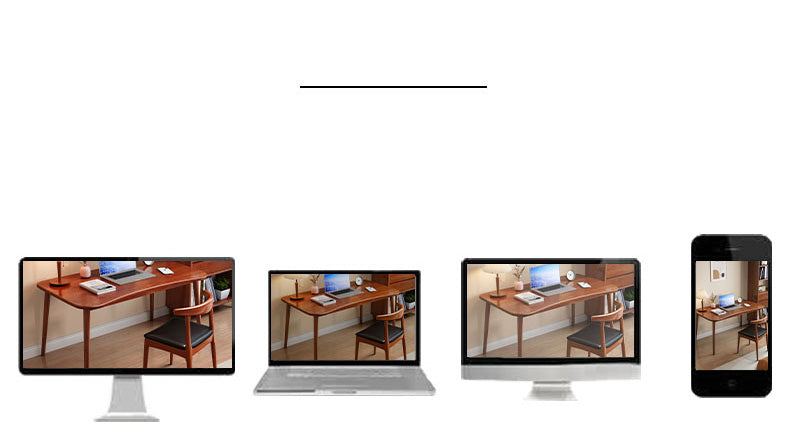 Solid Brown Natural Wood Table with White Rubber Wood Accents fl-246