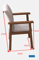 Stylish Brown Natural Wood Table with White Rubber Wood Particle Board fl-247