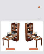 Modern Brown and White Rubber Wood Particle Board Table - Elegant Natural Wood Finish fl-252