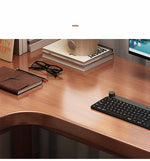 Stylish Brown Rubber Wood & Particle Board Table - Natural Finish, White & Gray Accents fl-254