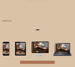 Stylish Brown Rubber Wood & Particle Board Table - Natural Finish, White & Gray Accents fl-254