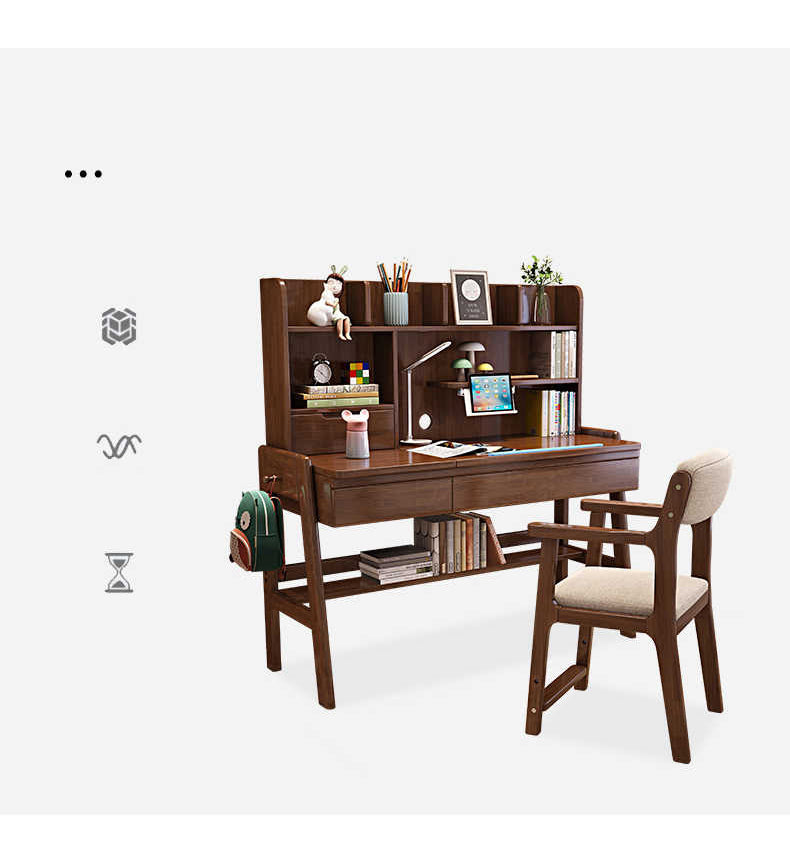 Stylish Brown and White Furniture: Rubber Wood & Particle Board for Home Decor fl-256