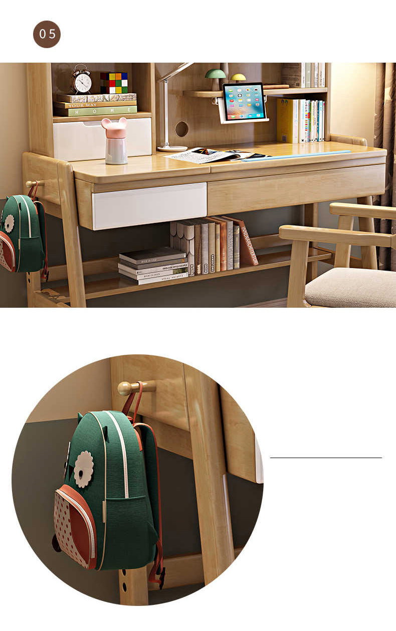 Stylish Brown and White Furniture: Rubber Wood & Particle Board for Home Decor fl-256