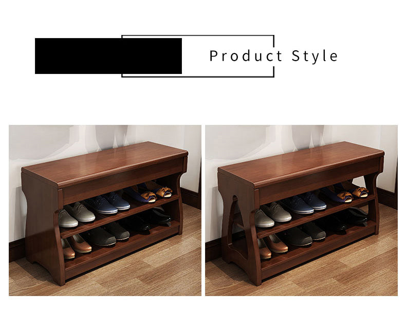 Elegant Rubber Wood Stool – Premium Brown & White Finish for Stylish Home Decor fl-259