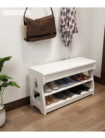 Elegant Rubber Wood Stool – Premium Brown & White Finish for Stylish Home Decor fl-259