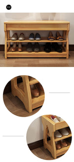 Elegant Rubber Wood Stool – Premium Brown & White Finish for Stylish Home Decor fl-259