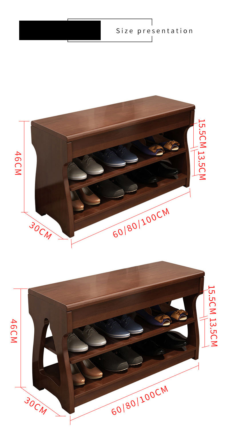 Elegant Rubber Wood Stool – Premium Brown & White Finish for Stylish Home Decor fl-259