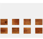 Elegant Brown Rubber Wood Stool with White PU Leather Seat and Particle Board Frame fl-260