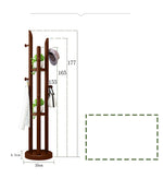 Stylish Wooden Coat Hanger Collection - Brown, White, Black, Rubber Wood Options fl-261