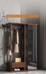 Elegant Multi-Color Wooden Coat Hanger - Natural, Brown, White, Black, Gray fl-265