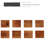 Elegant Rubber Wood Upholstered Chair in Natural Brown and White PU Leather fl-271