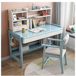 Stylish Rubber Wood Chair in Natural Brown with Cotton-Ramie Cushion – Available in White, Blue, and Pink fl-272