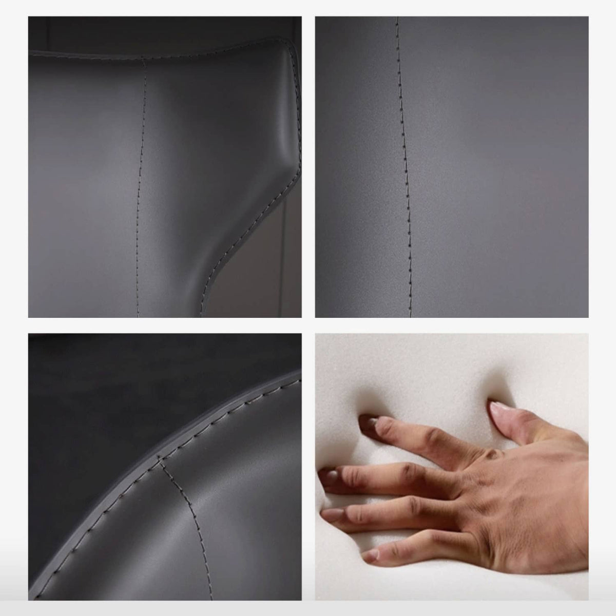 Stylish Carbon Steel Faux Leather Chair - Durable & Comfortable Seating Solution fld-2744