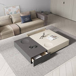 Pine Wood and Carbon Steel Tea Table - Stylish and Durable Coffee Table for Living Room Decor fld-2750