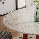 Stunning Terrazzo Beech Wood Table – Elevate Your Home Décor Elegantly fld-2752